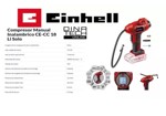 Compresor De Aire Inalambrico Einhell Ce-cc 18 Para Vehiculo