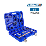 Caja Set Juego de herramientas Logus 56 Piezas Cr-V Premium