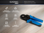 Kit Pinza Gadnic Crimpeadora  1200 Piezas Terminales Tubular 