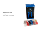 Kit Pinza Gadnic Crimpeadora  1200 Piezas Terminales Tubular 