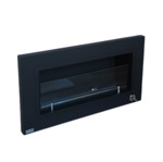 Chimenea Paris  Caldén  Negra Gas Envasado 90 cm
