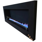 Chimenea Paris  Caldén  Negra Gas Envasado 90 cm