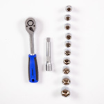 Llave Crique Logus 1/2 + Barra Extension +10Tubos de 10-24mm