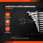 Juego Llaves Combinadas Hamilton Mm Y Pulgadas