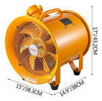 Ventilador Mophorn De 12 Pulgadas Para Entornos Explosivos -