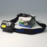 Linterna tipo vincha con batería recargable, sensor, y luces de colores NISUTA - NSLICA7