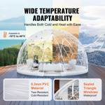 Carpa Geodésica Vevor Garden Dome Con Cubierta Transparente
