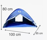 Carpa De Playa Condor Para 2 Personas 130x80x100cm Lusqtoff
