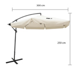 Sombrilla Parasol Articulado P/jardin Holz - Wr2708 Beige