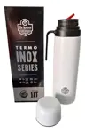 Termo Driven Acero Inoxidable 1 Lts Blanco Con Manija