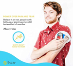 Bolsa de hielo vibratoria Buzzy Personal, dispositivo para aliviar el dolor