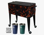 Heladera Conservadora Con Ruedas 80lts + 8 Vasos Termicos