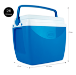 Heladera Conservadora P/Playa Portátil Mor 26L 35 Latas 