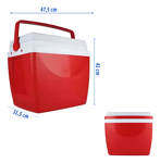 Heladera Conservadora P/Playa Portátil Mor 34L 50 Latas 