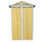 Armario Deposito  Galpon de jardin  1x.58x2 arena  Piso + estante Don Acero calibre 28