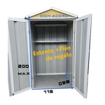 Armario Deposito  Galpon de jardin  1x.58x2 arena  Piso + estante Don Acero calibre 28