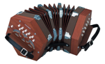 Concertina Hohner De 20 Teclas Instrumento Musical