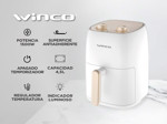 Freidora de Aire Winco W131 4,5L 1500W Temporizador