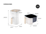 Freidora de Aire Winco W131 4,5L 1500W Temporizador