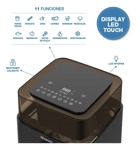  Freidora de Aire Peabody PE-AFD720N 7,2L  Digital, Sin Aceite y con Temporizador