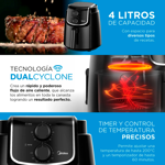 Freidora De Aire Mecánica Midea 4 Litros Negra AF-M140BAR1