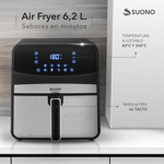 FREIDORA DE AIRE DIGITAL DIGITAL 6,2L PANEL TACTIL