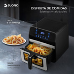 Freidora de Aire Digital suono  CON VENTANA 6,2L 1800w