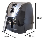 Freidora De Aire Mondial Air Fryer 1500 W 4 Lts Afn-40