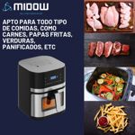 Freidora de aire con pantalla táctil Digital 8L Midow