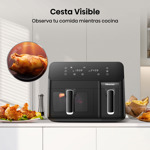 Freidora de Aire 2 Compartimentos Negra Hisense H09AFBK2S5