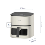 Freidora de Aire BGH 5.2 litros Digital Blanco BAF52G24