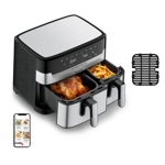 FREIDORA DE AIRE DUAL MOULINEX EASY FRY & GRILL 83L SIN ACEITE (EZ905D20)