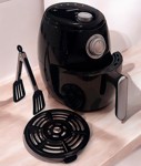 Freidora de Aire Novohome Af25 1000 W 2.5 Litros 200°C Negra