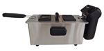 Freidora Eléctrica de Aceite 3 Lts Novohome 2000W Acero Inox