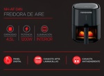 Freidora de Aire Novohome Digital Con Ventana 4.5Lts 1200W