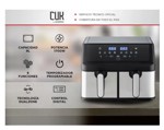 Freidora De Aire Eléctrica Gadnic Doble Cesta 9 Litros Antiadherente