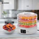 Deshidratador de Alimentos Suono 5 Bandejas Carnes Frutas Verduras