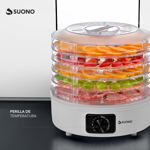 Deshidratador de Alimentos Suono 5 Bandejas Carnes Frutas Verduras