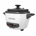 Arrocera BLACK+DECKER sin cocinar, 3 tazas, color blanco