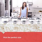 Arrocera BLACK+DECKER sin cocinar, 3 tazas, color blanco