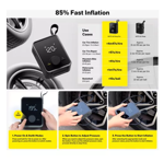 Inflador Compresor Air Pump Pro P/auto Moto Bici Hoto A01663