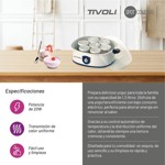 Yogurtera Eléctrica Digital Tivoli 1,2l 7 Frascos De 180ml
