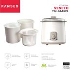 Yogurtera Ranser VENETO YM-7445XL 2Lts 18watts 37 °C ? 40 °C Blanca