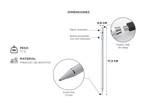 Lápiz Óptico Plateado Gadnic Capacitivo