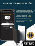 Calefactor Smart IOT a Gas Natural  Tiro Balanceado 4000 kcal Frente Acero Inoxidable