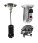 Calefactor Hongo Exterior Lusqtoff Jk-1008n A Gas C/ruedas