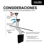 Calefactor Smart IOT a Gas Natural  Tiro Balanceado U 5000 kcal Frente Blanco