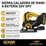 Sierra Caladora De Mano Bateria 20V Konan Xtra Power Volt