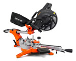 Sierra Ingletadora Dual Telescópica 255 Mm 2350w Hamilton