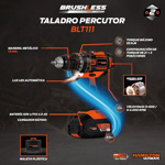 Llave De Impacto A Batería Hamilton Blt113 20v Con Maletín